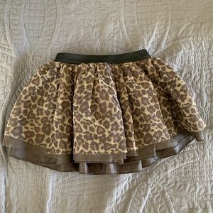 Leopard girls skirt